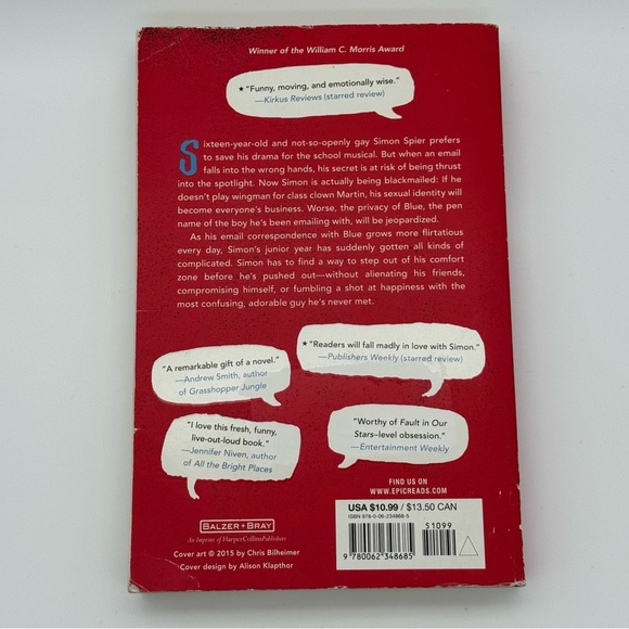 Simon vs. the Homo Sapiens Agenda by Becky Albertalli - Paperback - Picture 2 of 3